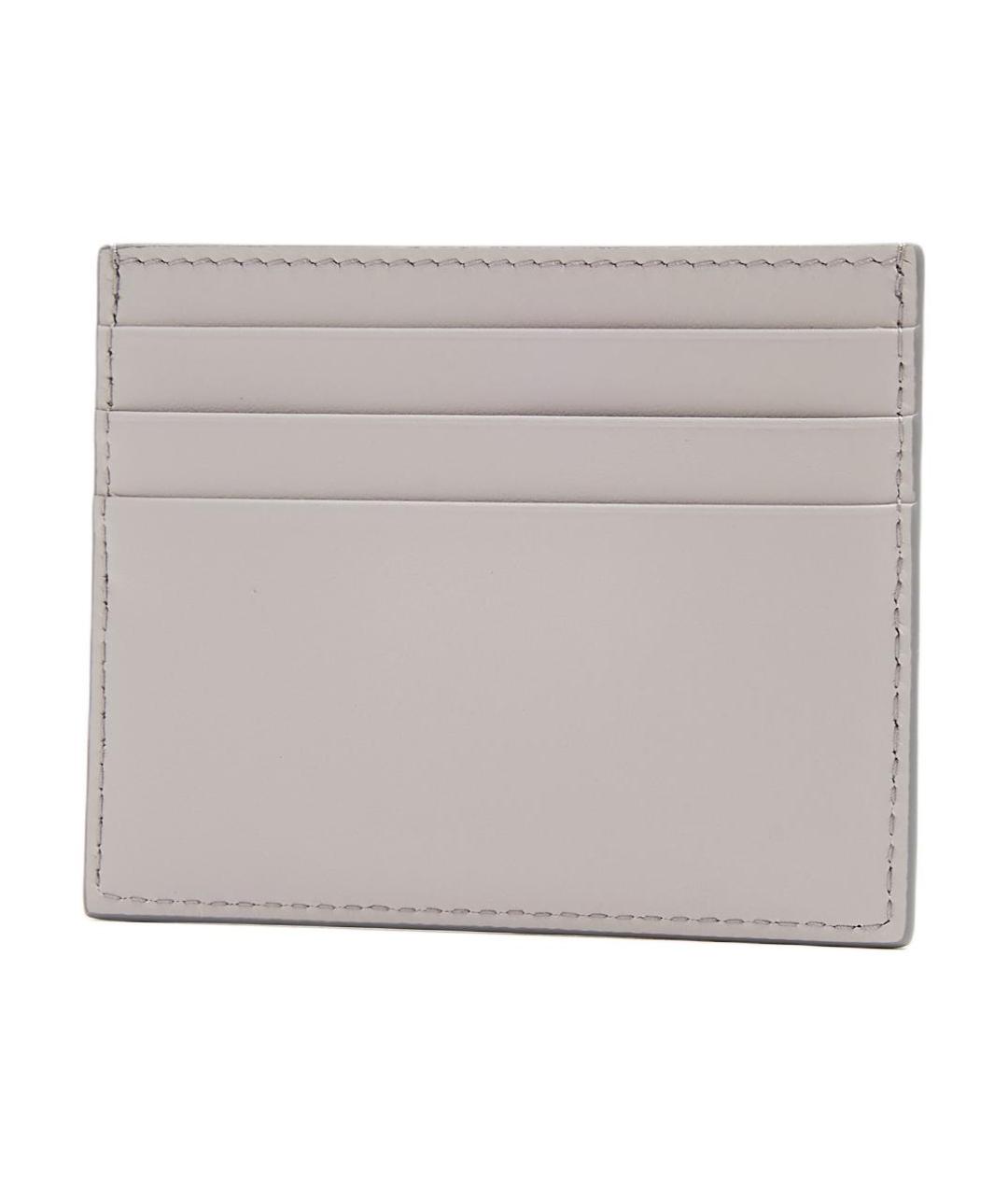 PRADA Серый кожаный кардхолдер, фото 2