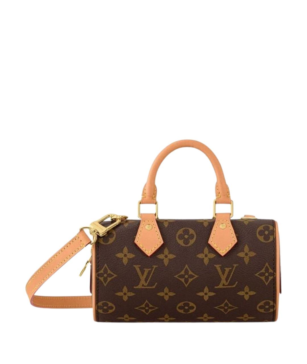 LOUIS VUITTON Коричневая сумка с короткими ручками, фото 1