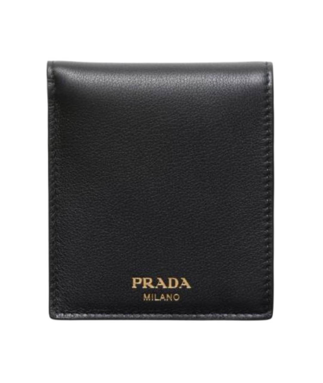 PRADA Черный кожаный кошелек, фото 1