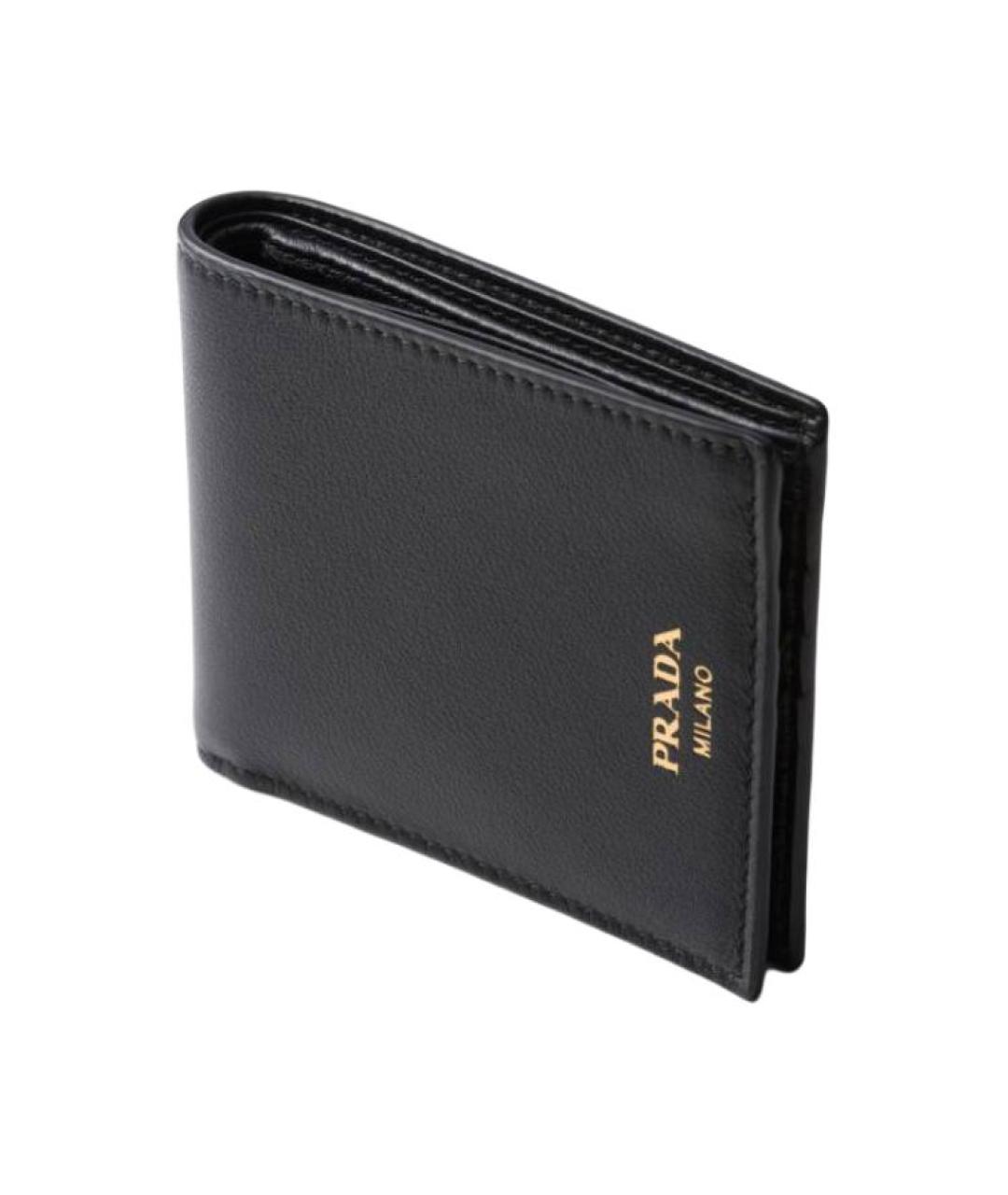 PRADA Черный кожаный кошелек, фото 3