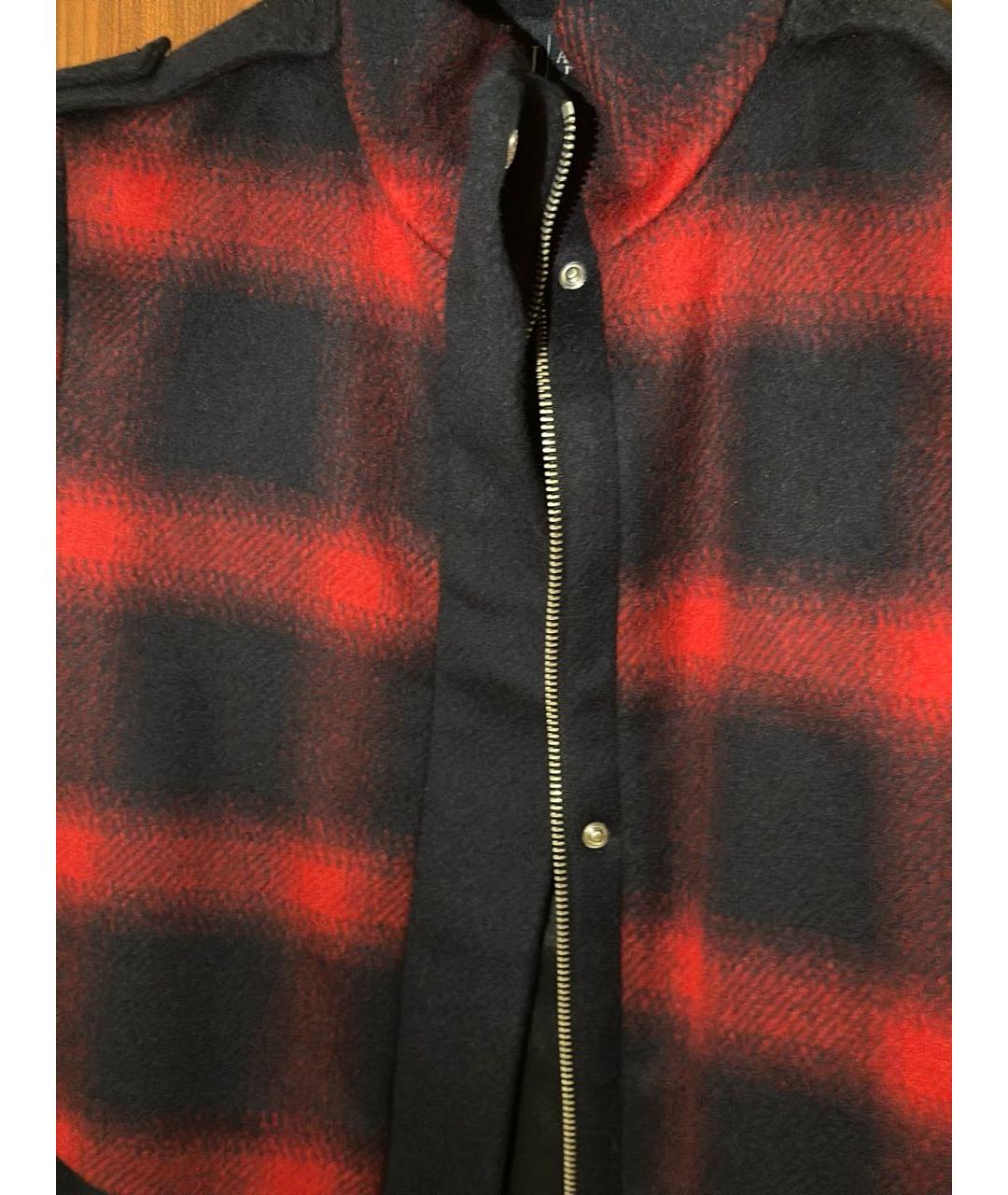 ARMANI JEANS Темно-синее шерстяное пальто, фото 8