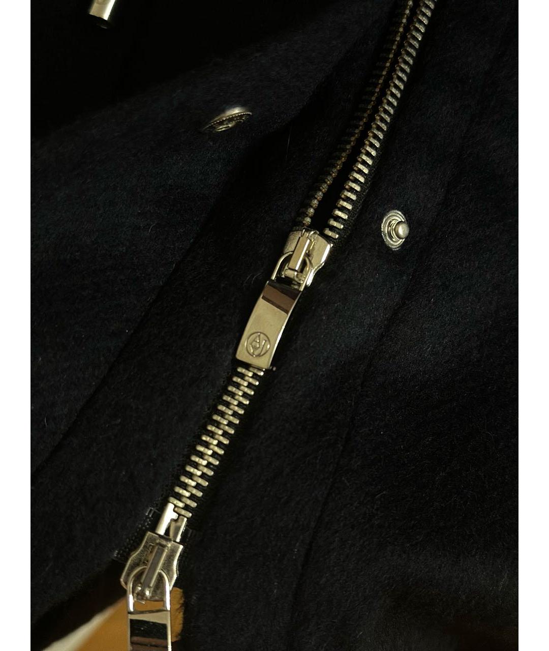 ARMANI JEANS Темно-синее шерстяное пальто, фото 7