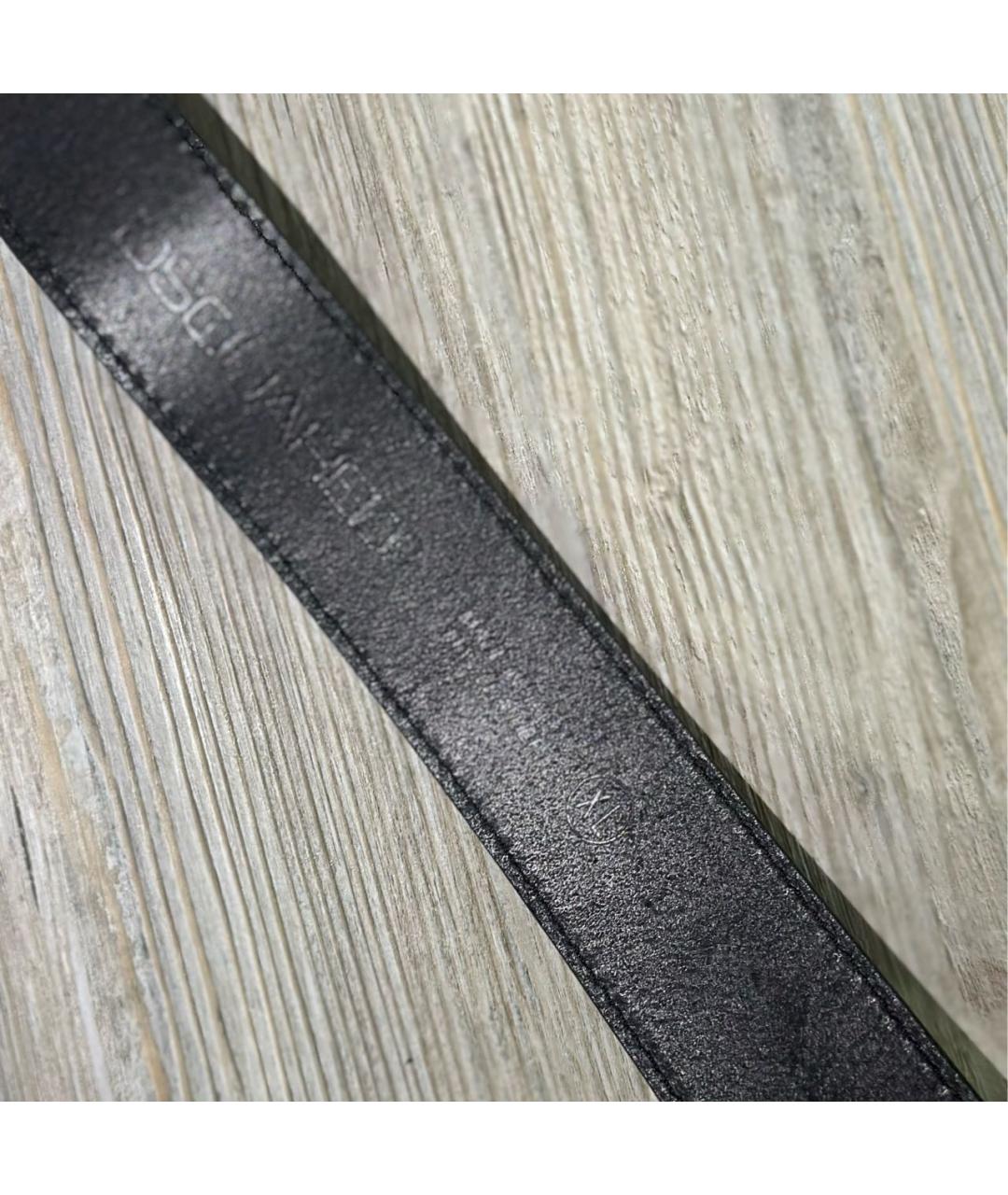 DSQUARED2 Черный кожаный ремень, фото 3