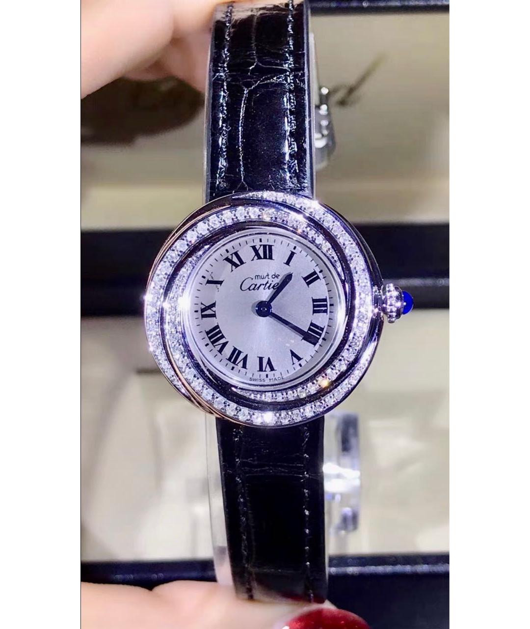 CARTIER Серебряные серебряные часы, фото 4