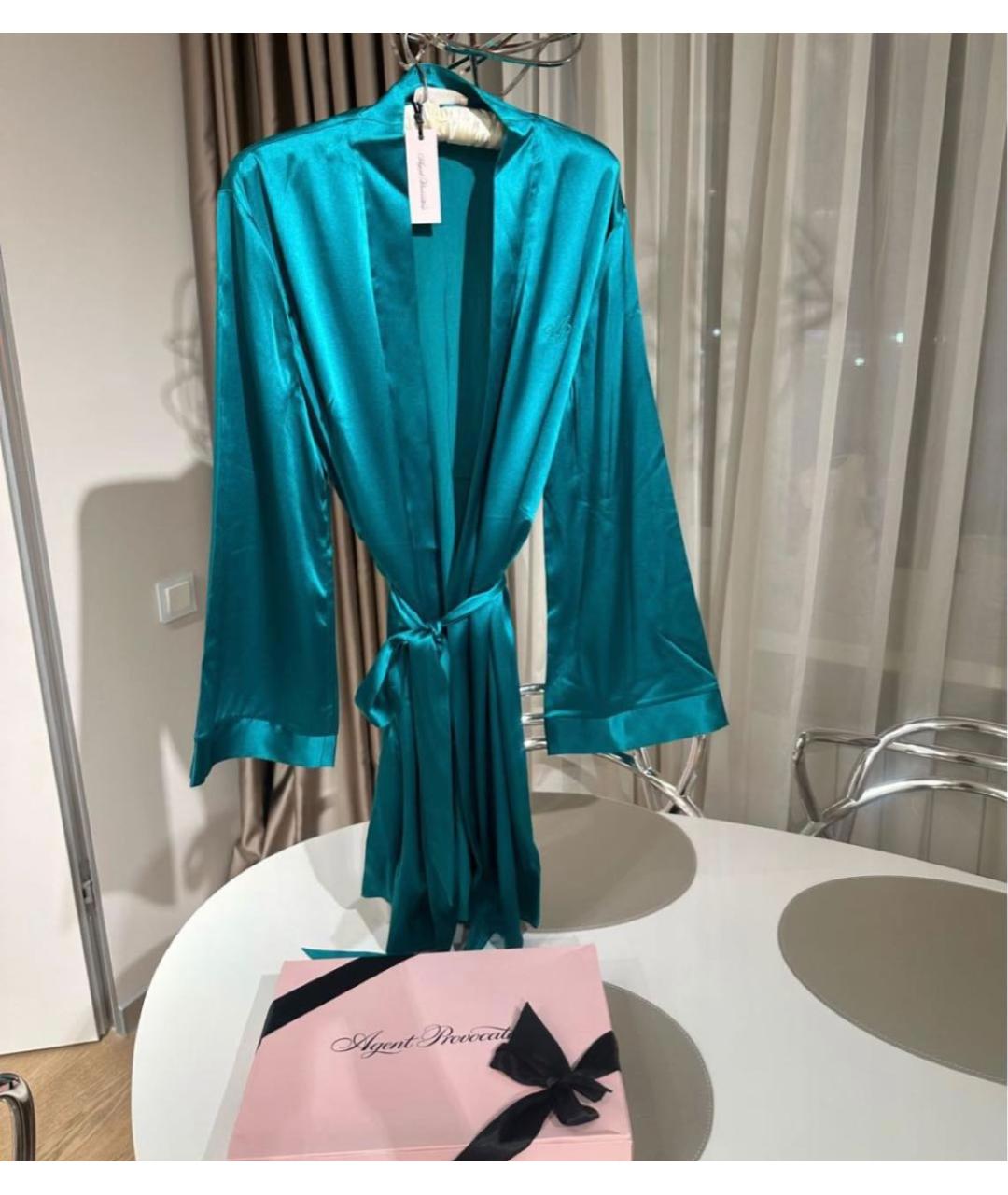 AGENT PROVOCATEUR Бирюзовый халаты, фото 2