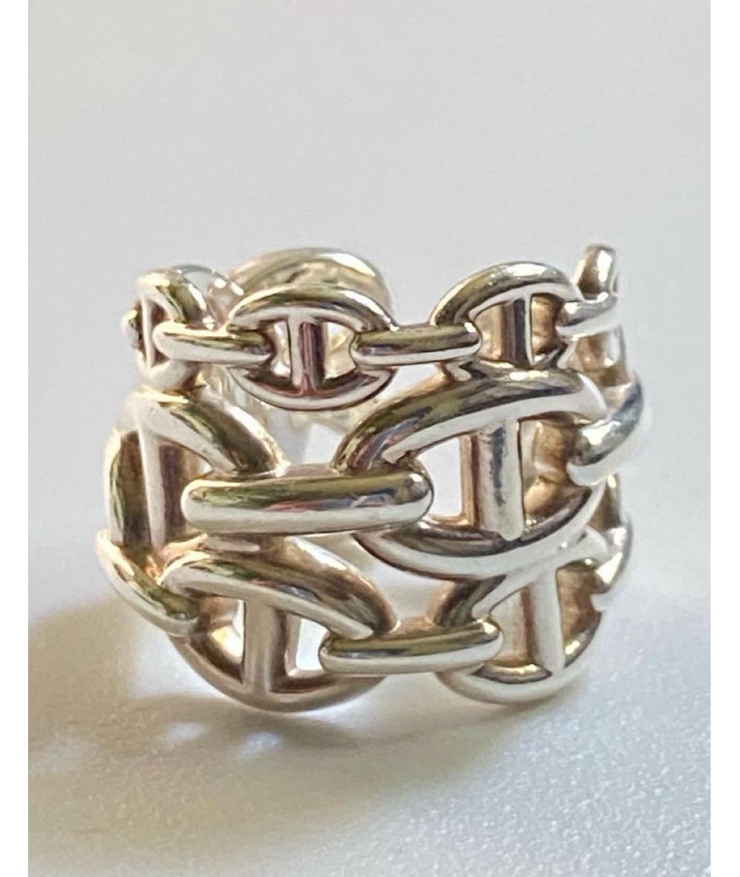 HERMES Серебряное серебряное кольцо, фото 2