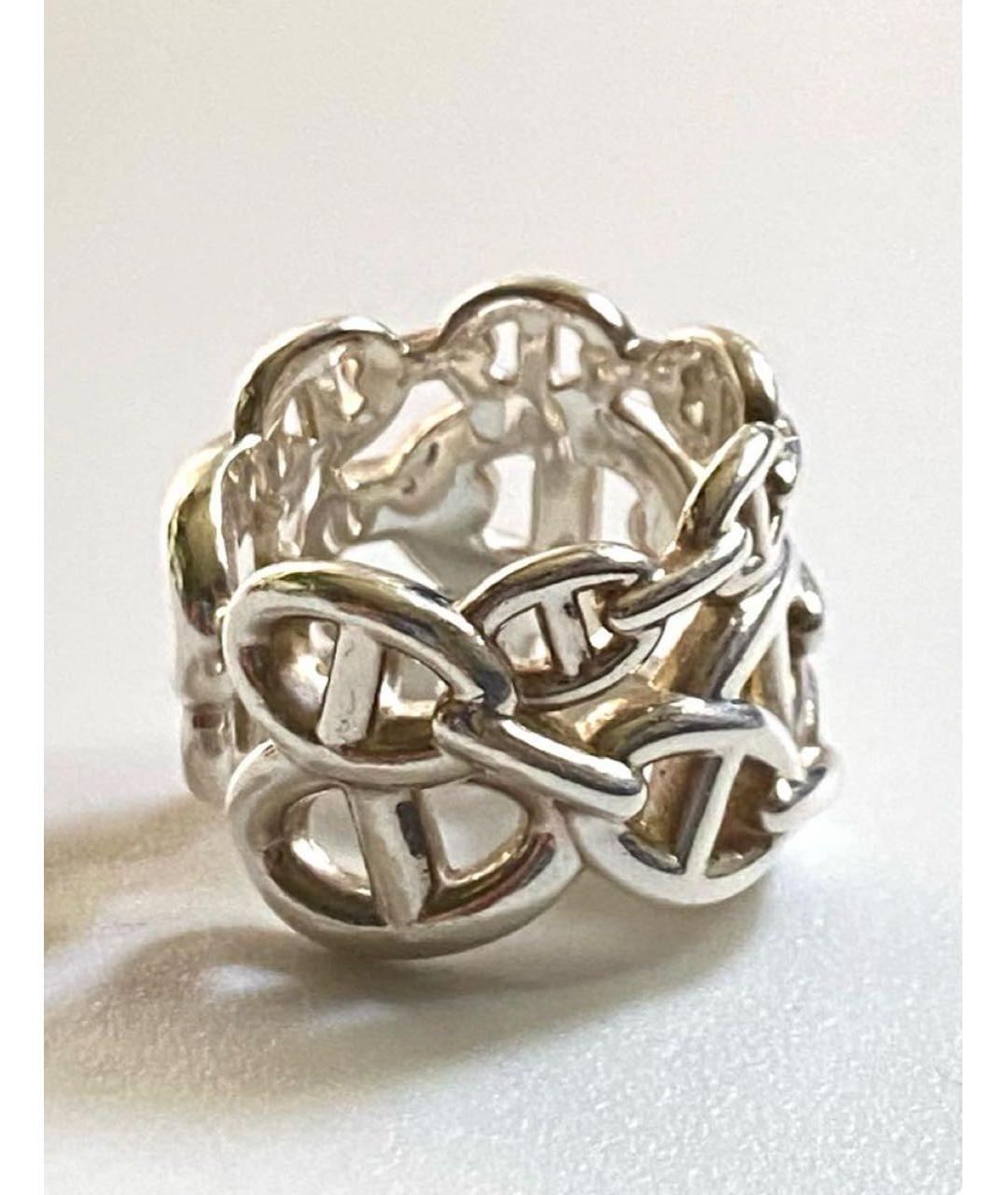 HERMES Серебряное серебряное кольцо, фото 4