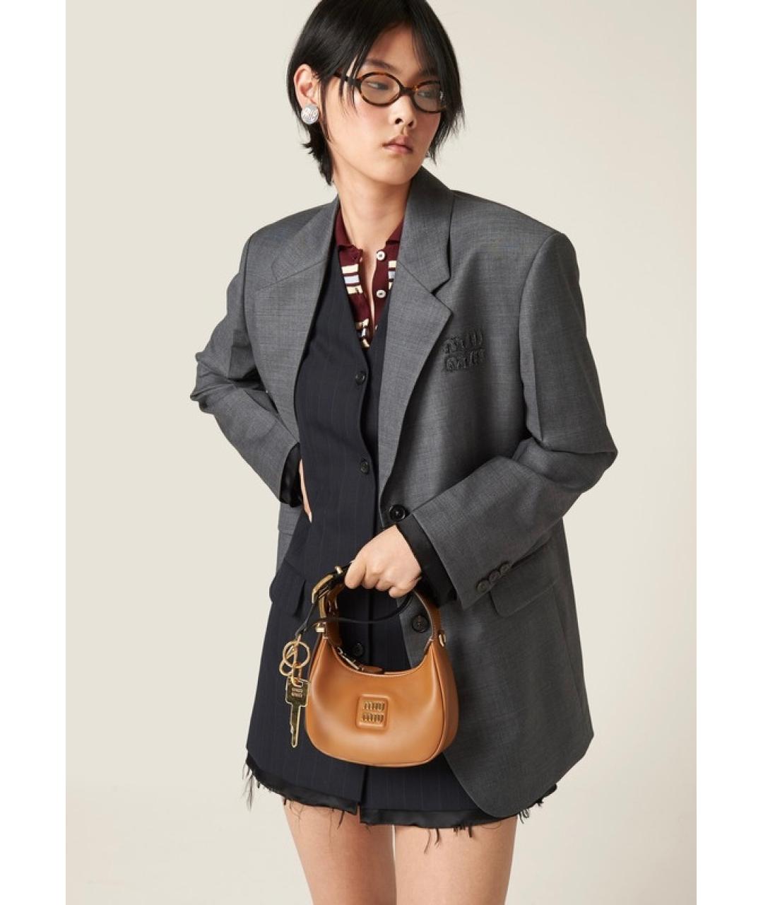 MIU MIU Темно-синее коктейльное платье, фото 5