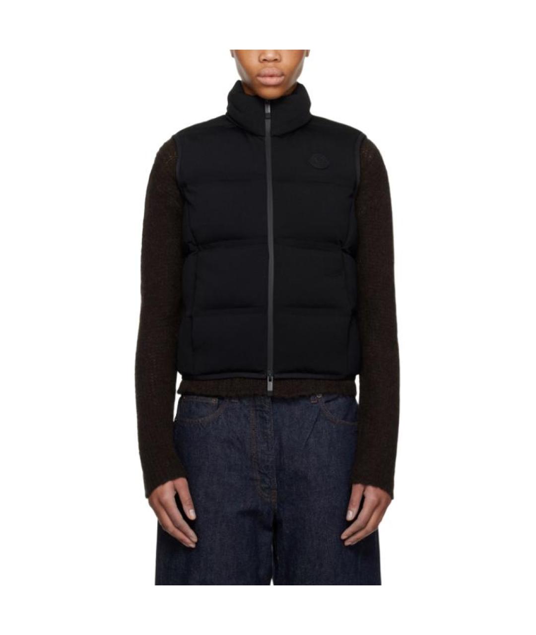 MONCLER Черный пуховик, фото 6