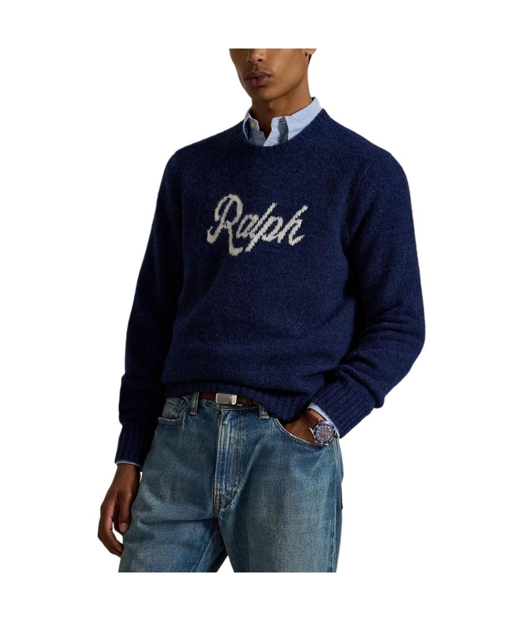 POLO RALPH LAUREN Темно-синий джемпер / свитер, фото 4