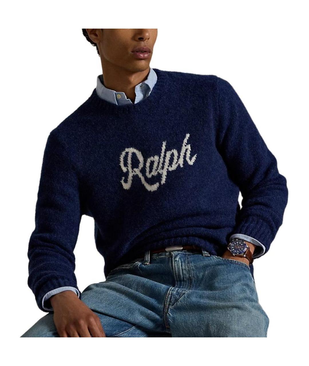 POLO RALPH LAUREN Темно-синий джемпер / свитер, фото 5