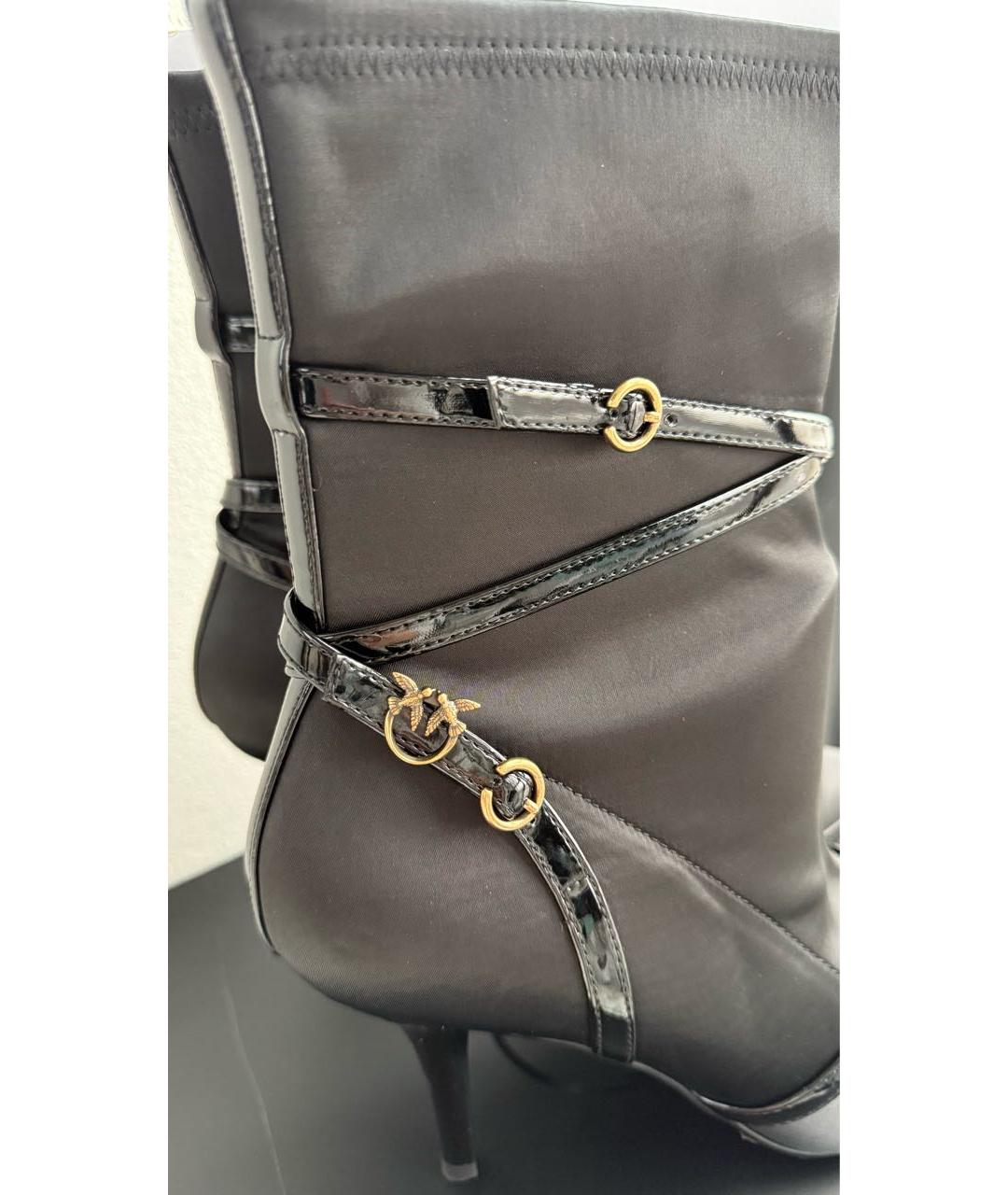 PINKO Черные текстильные ботильоны, фото 4