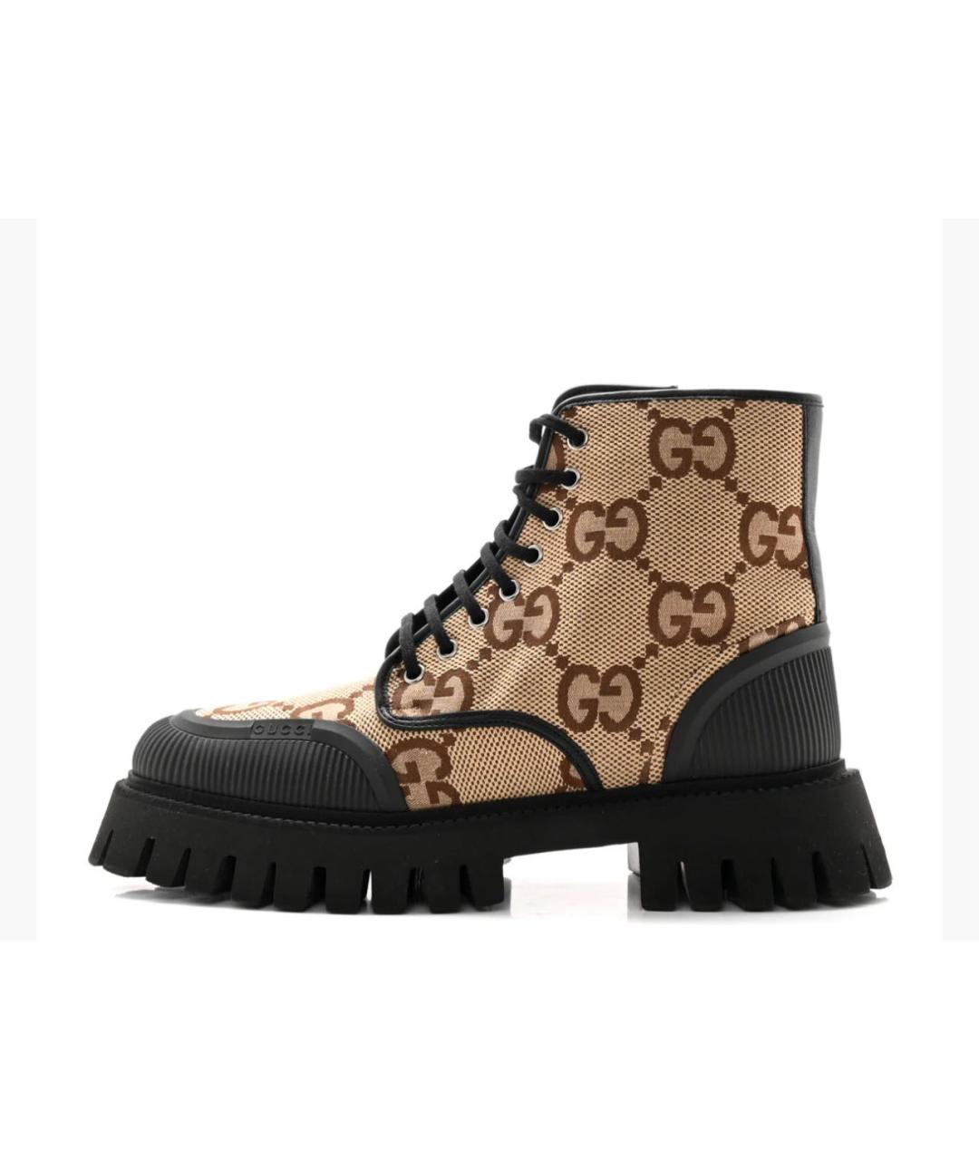 GUCCI Бежевые ботинки, фото 8