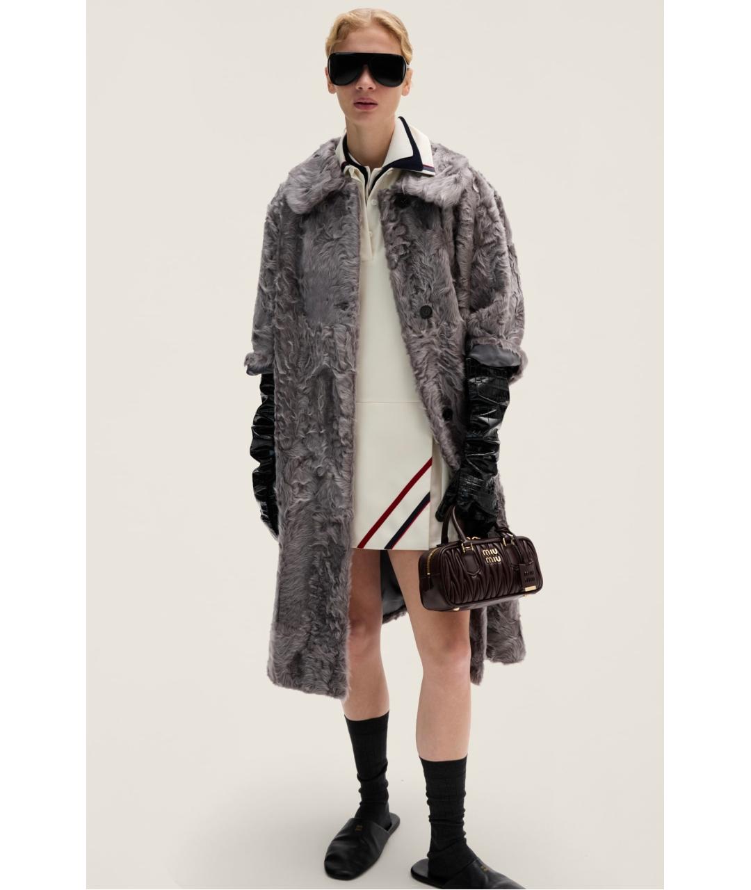 MIU MIU Бежевое шерстяное коктейльное платье, фото 2