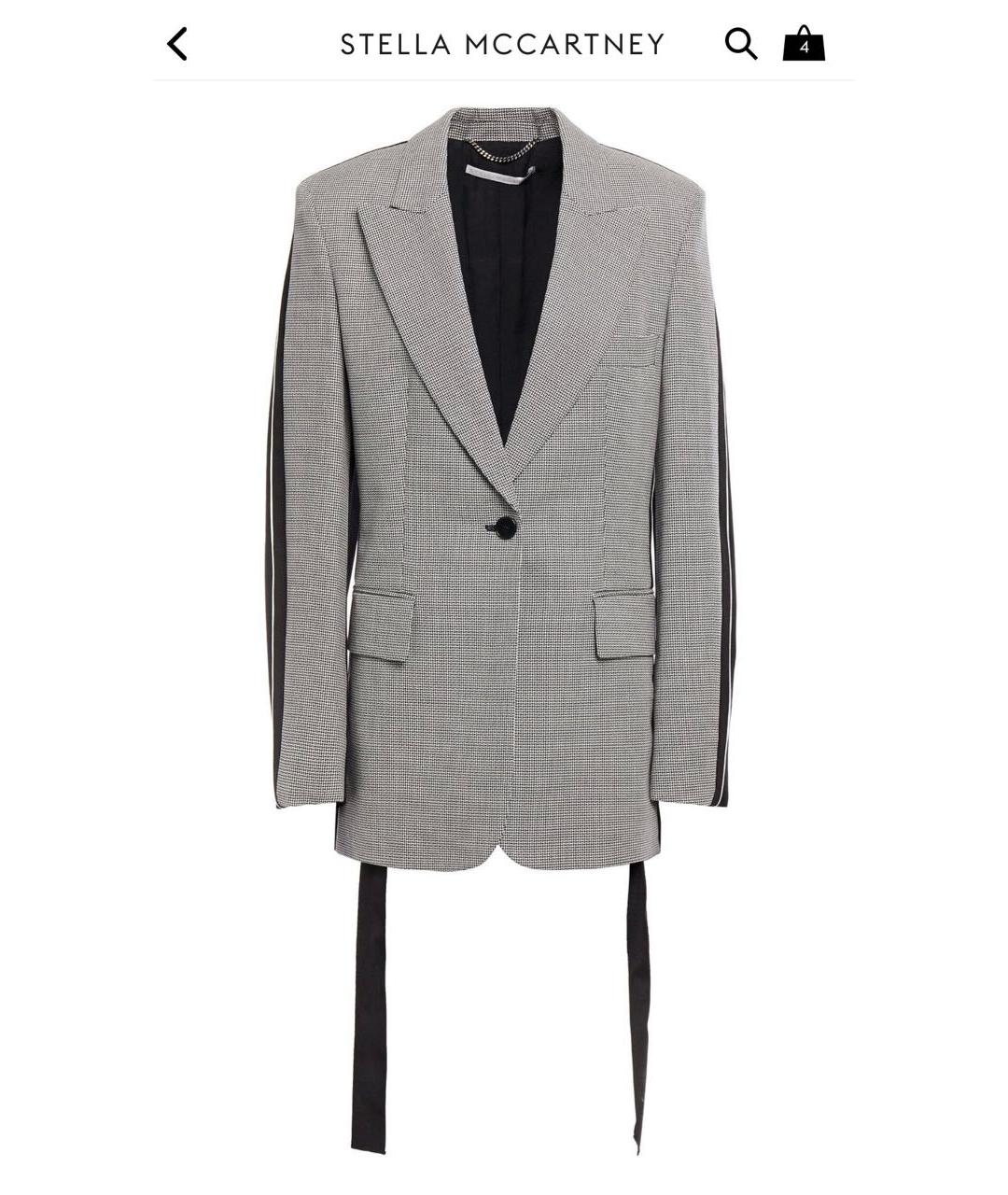 STELLA MCCARTNEY Серый шерстяной жакет/пиджак, фото 7