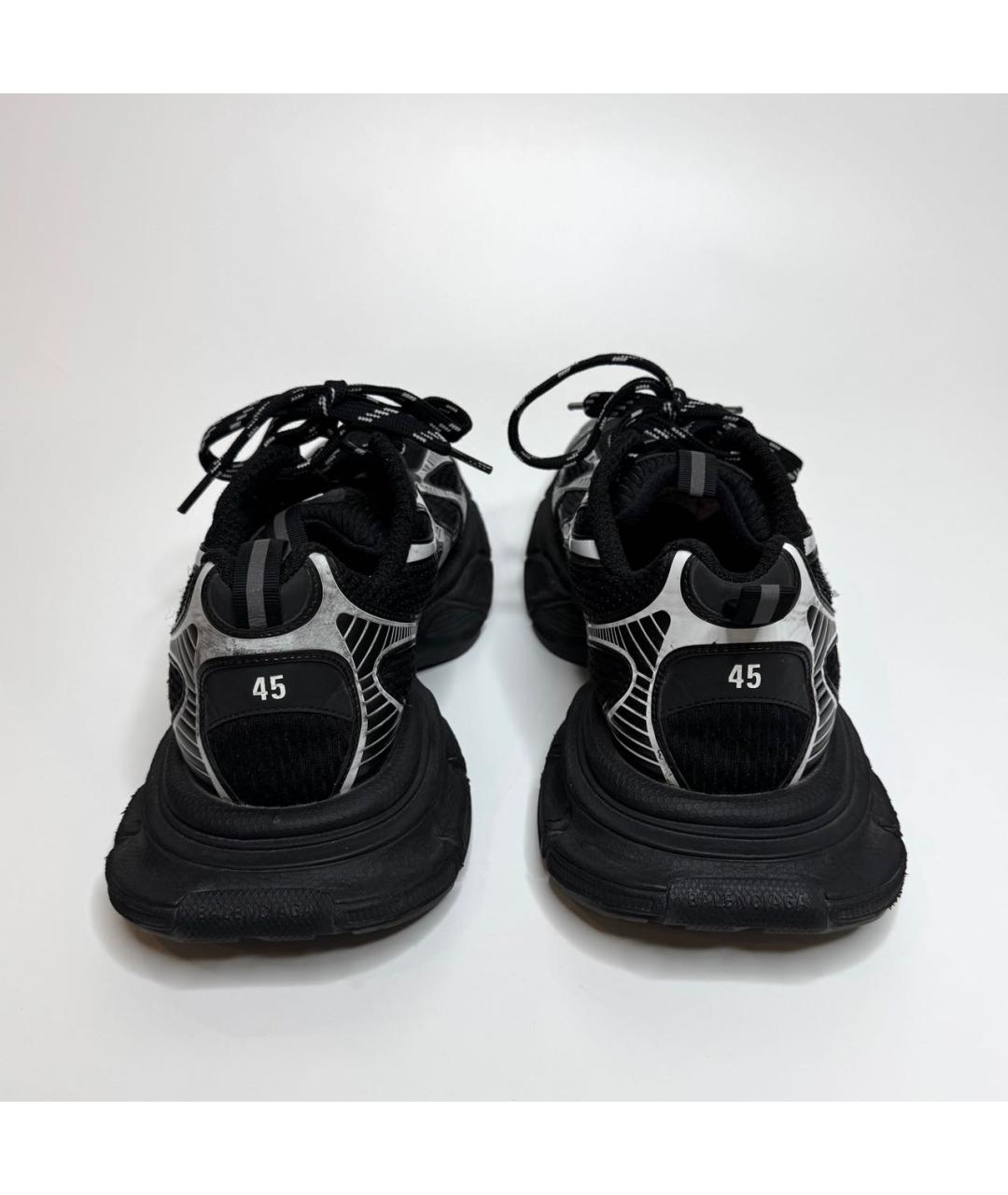 BALENCIAGA Черные текстильные низкие кроссовки / кеды, фото 5
