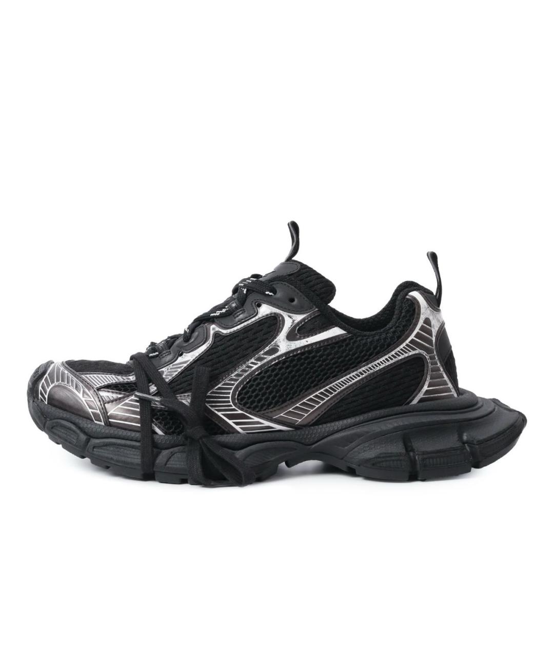 BALENCIAGA Черные текстильные низкие кроссовки / кеды, фото 8