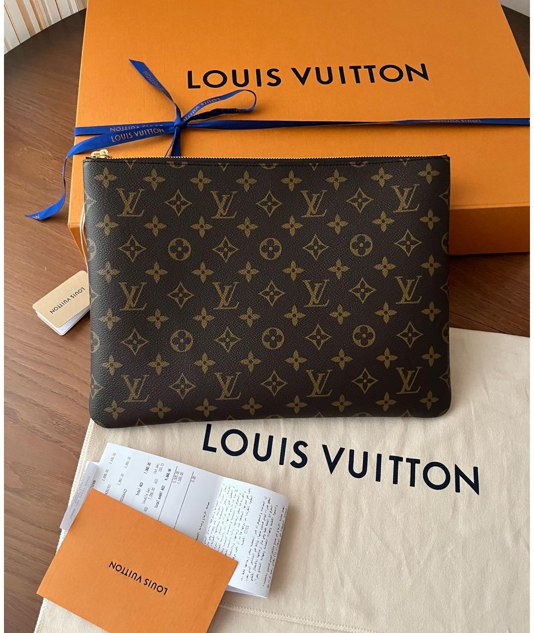 LOUIS VUITTON Коричневая папка для документов, фото 2