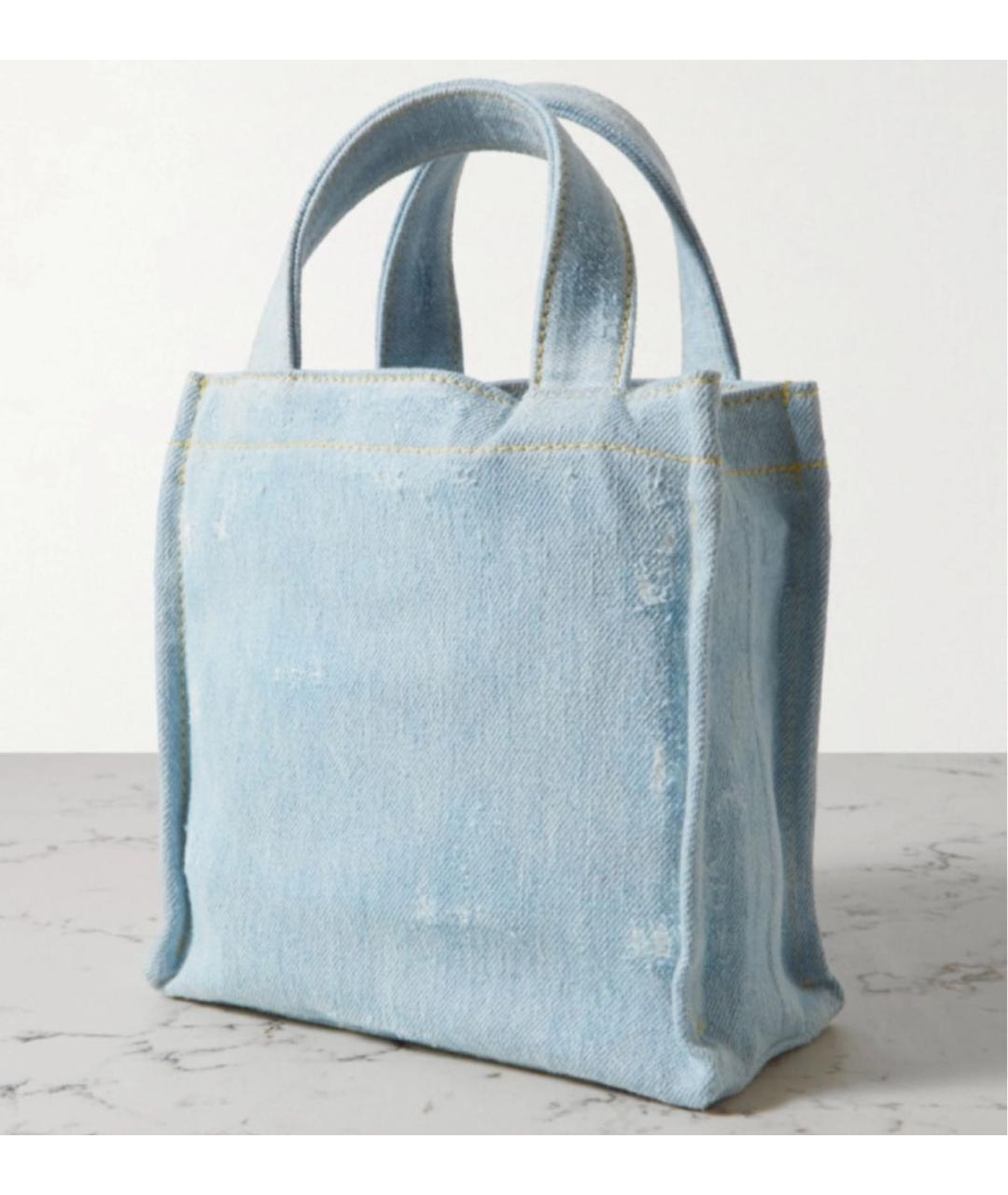 ACNE STUDIOS Голубая деним сумка через плечо, фото 7