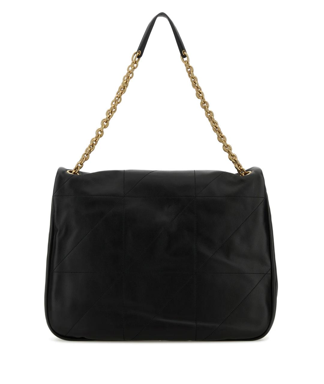 SAINT LAURENT Черная кожаная сумка через плечо, фото 3