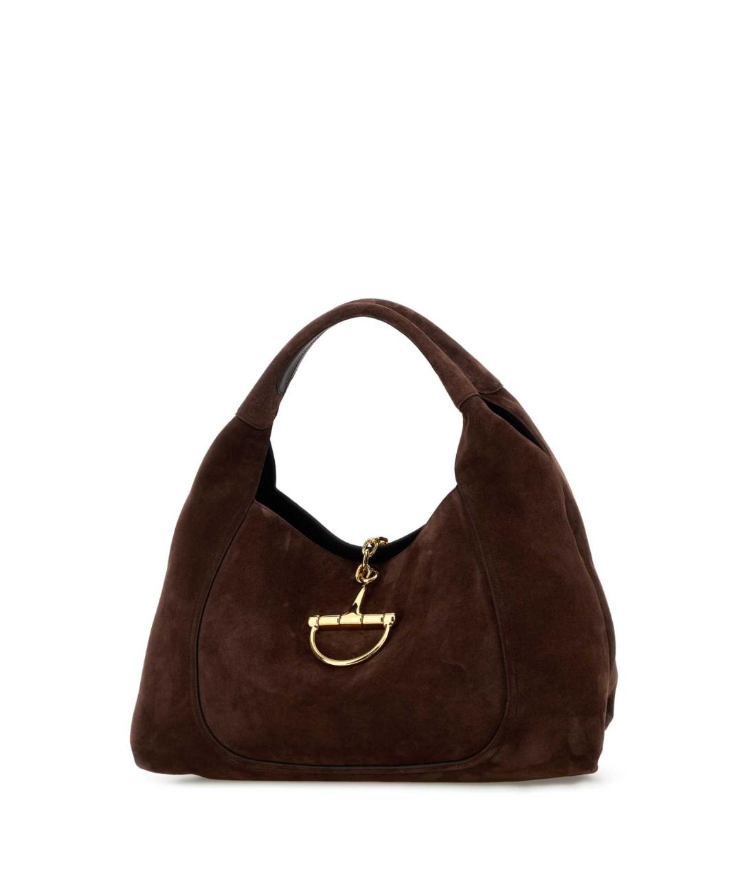 GUCCI Коричневая замшевая сумка через плечо, фото 2
