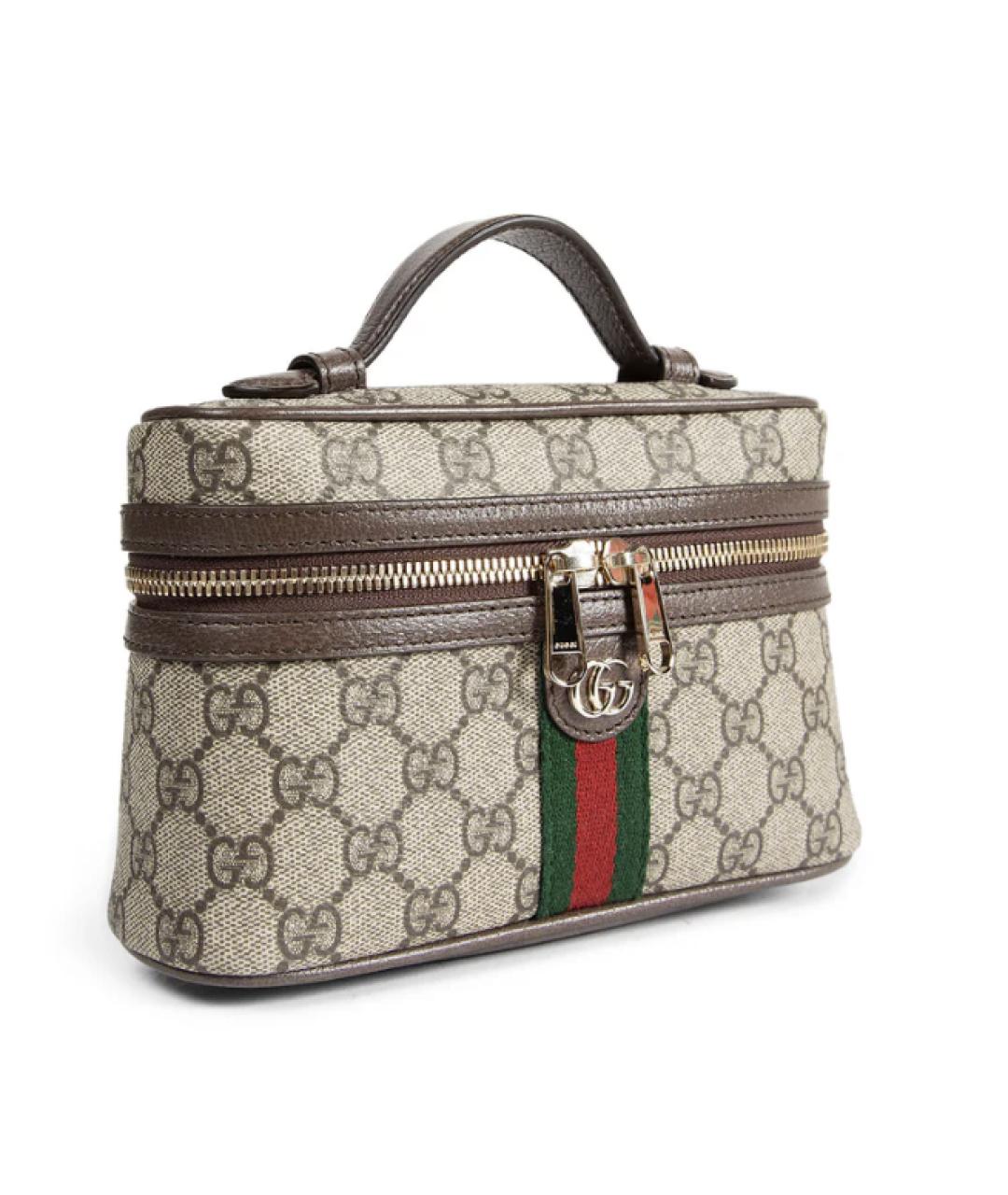 GUCCI Мульти тканевая сумка с короткими ручками, фото 3