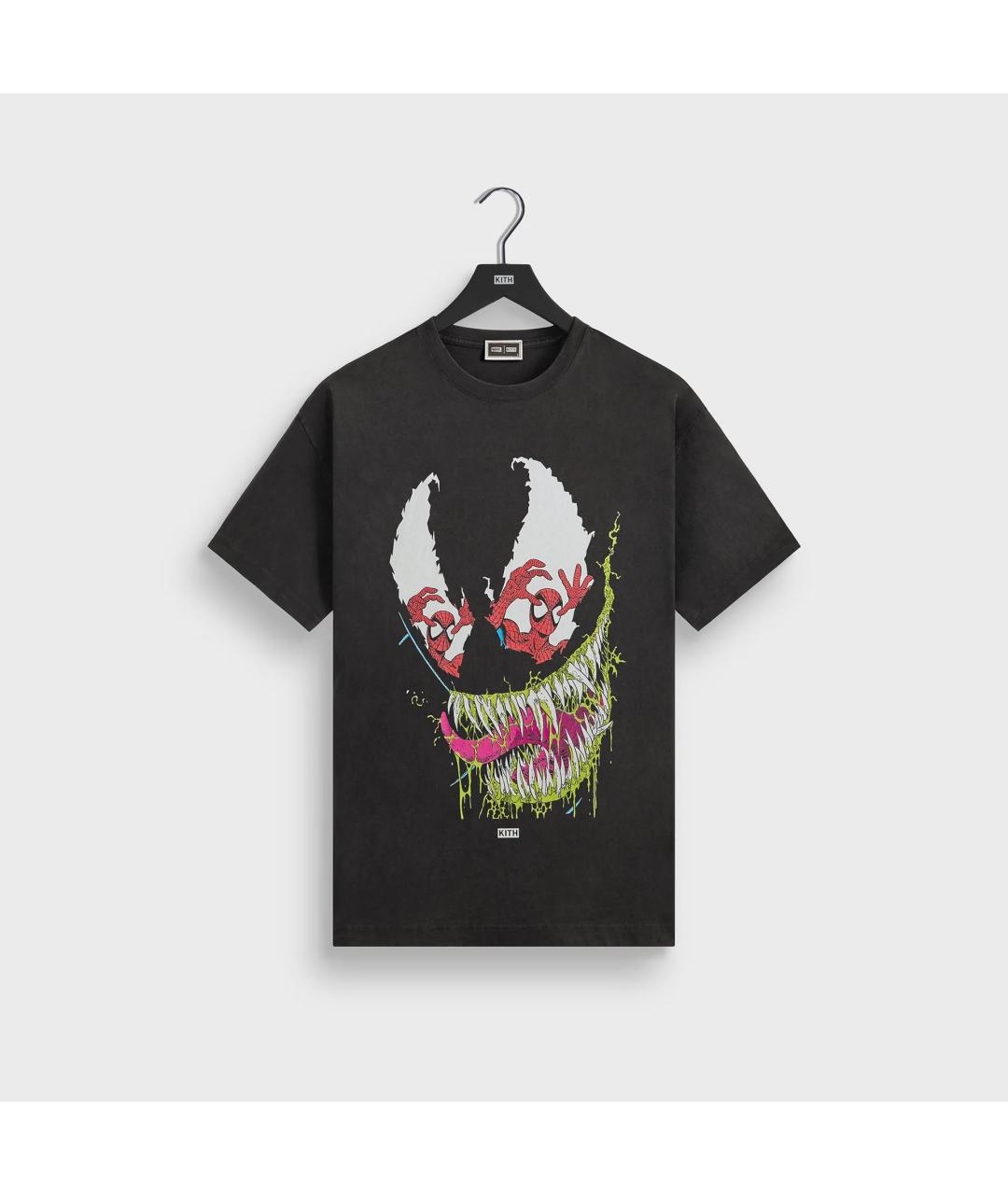 KITH Черная хлопковая футболка, фото 3