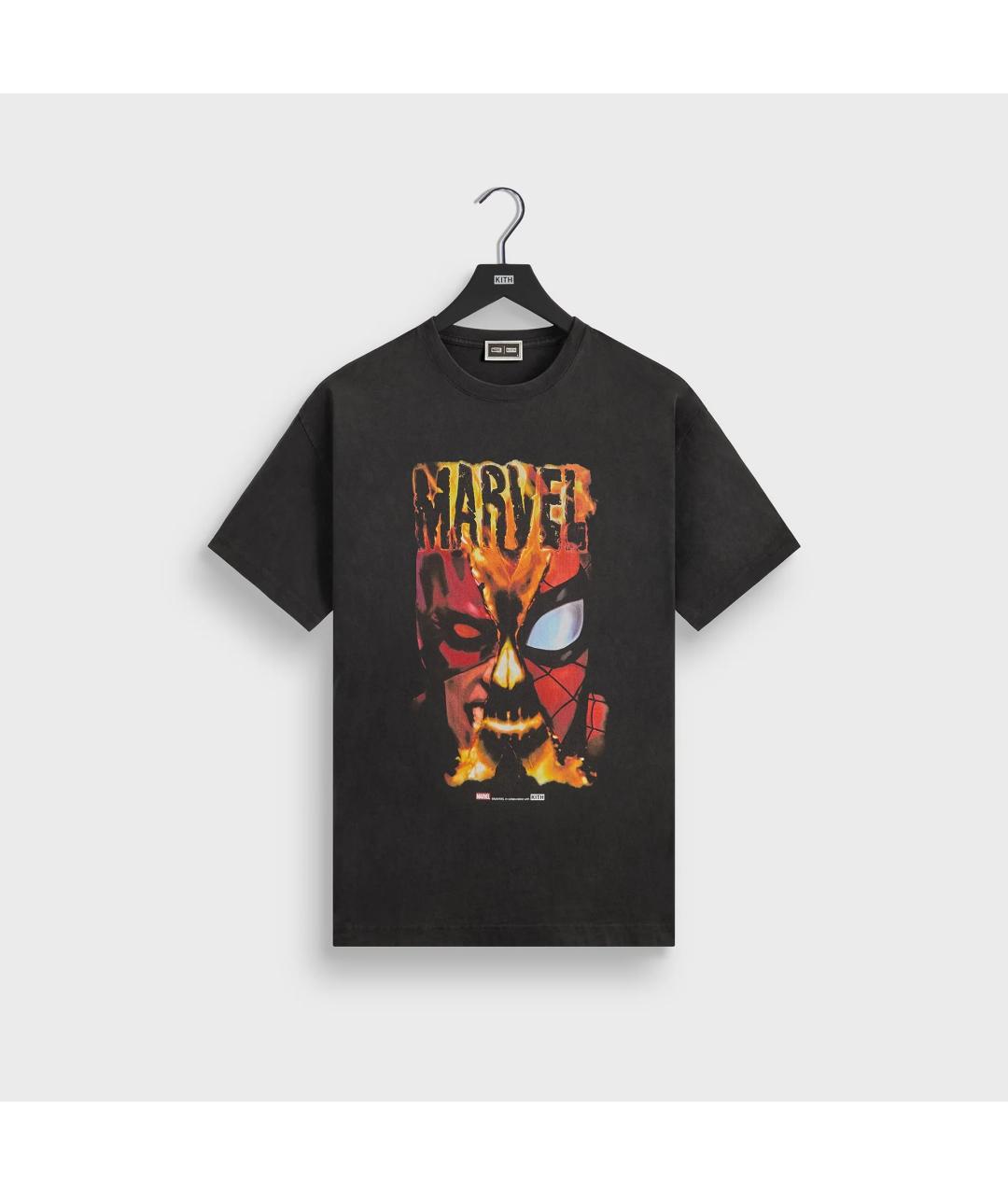 KITH Черная хлопковая футболка, фото 3