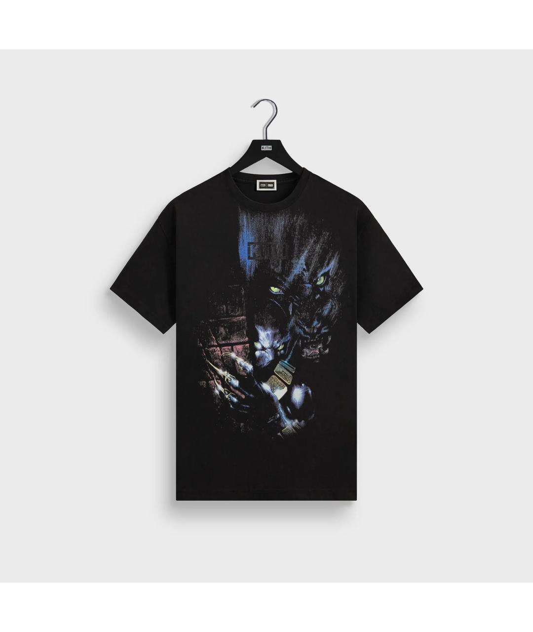 KITH Черная хлопковая футболка, фото 3