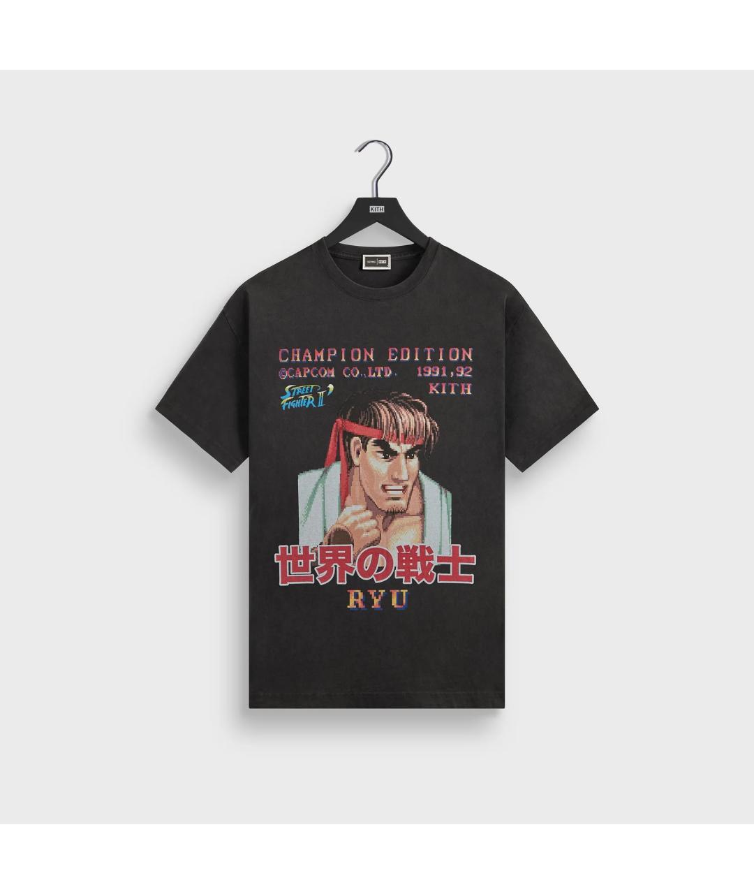 KITH Черная хлопковая футболка, фото 3