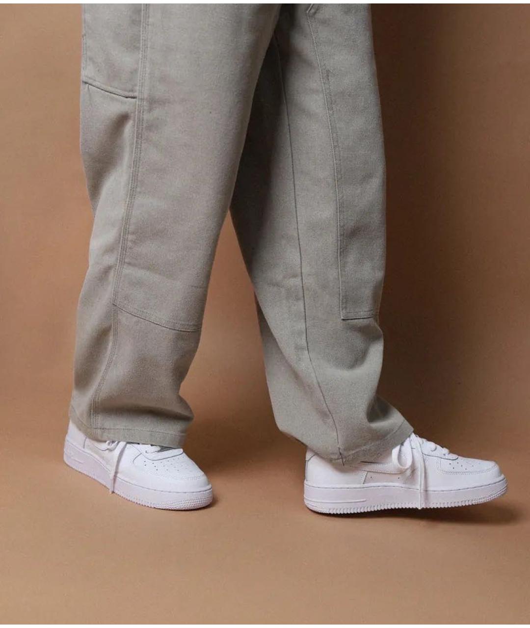 NIKE Белые кожаные кроссовки, фото 4