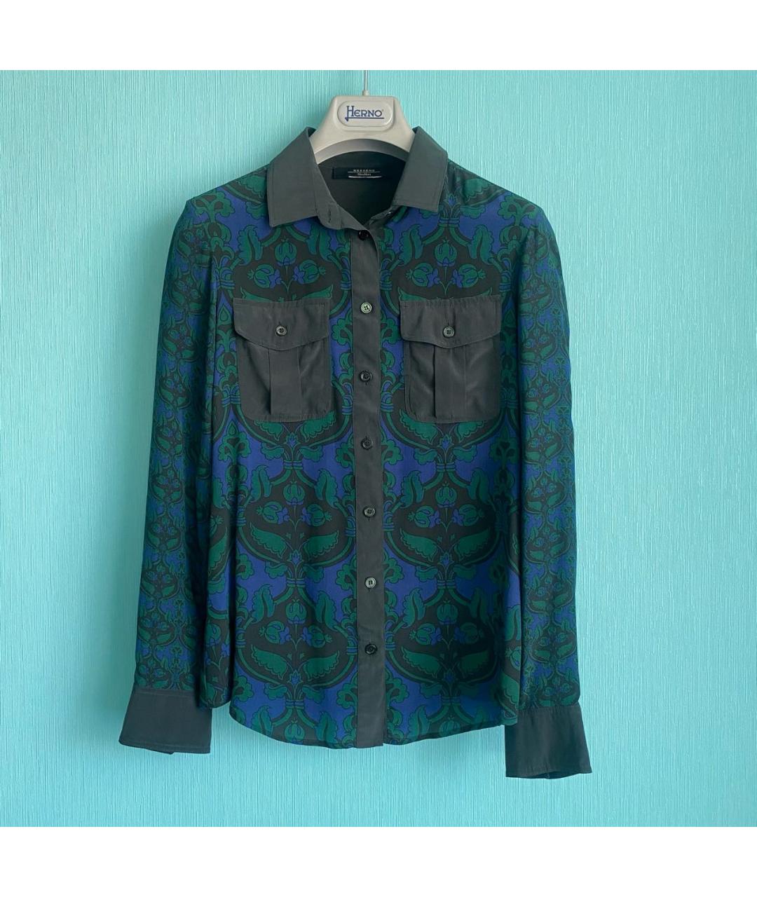 WEEKEND MAX MARA Мульти шелковая блузы, фото 3