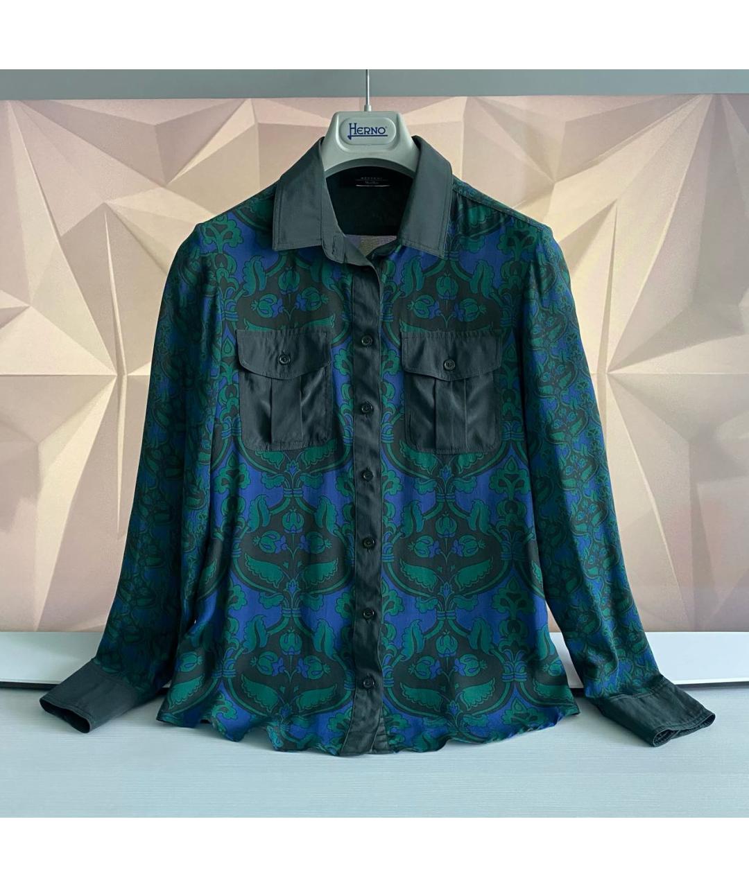 WEEKEND MAX MARA Мульти шелковая блузы, фото 8