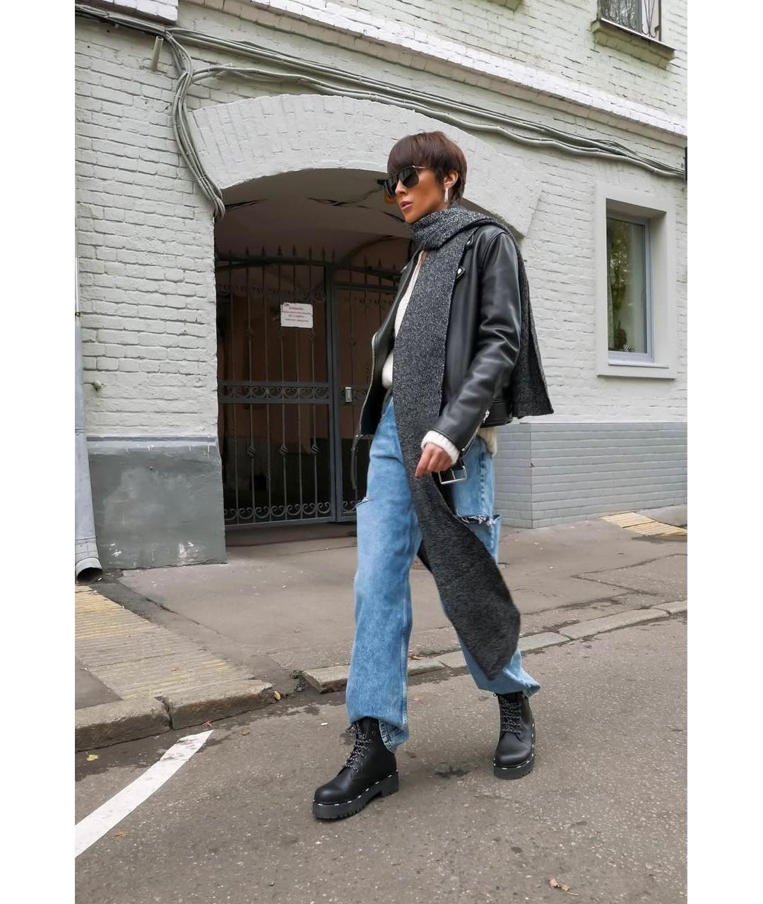 FENDI Черные кожаные ботинки, фото 6