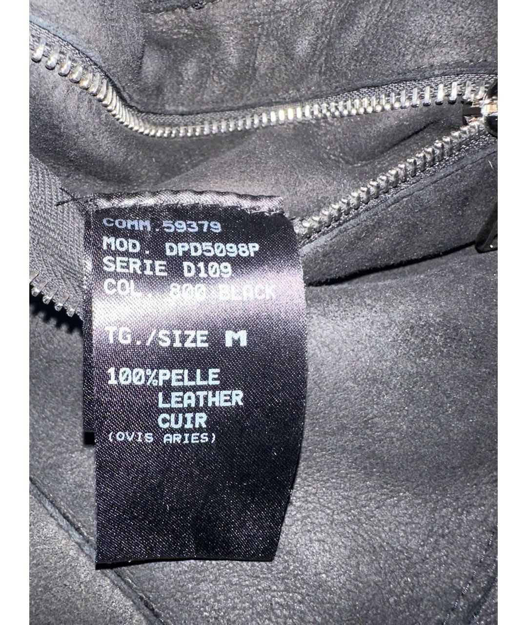 DROME Черная кожаная дубленка, фото 5