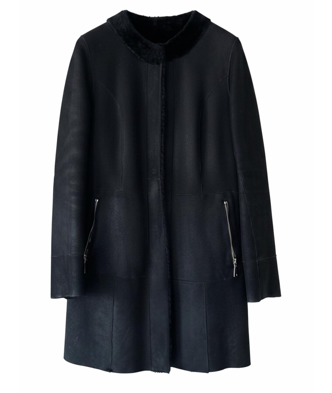 DROME Черная кожаная дубленка, фото 1