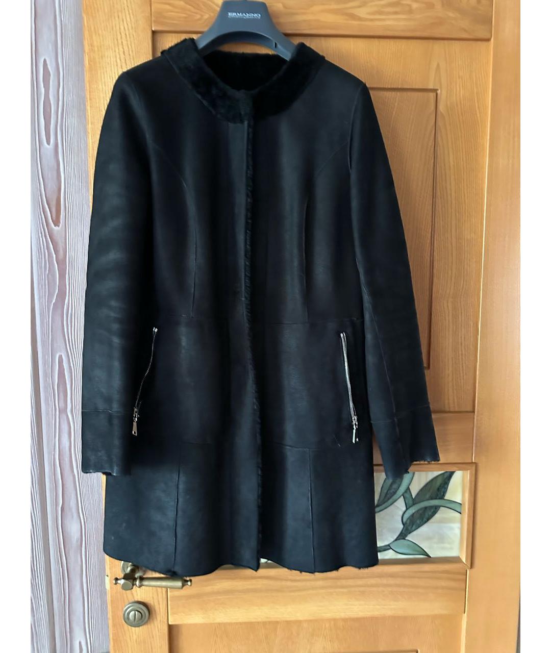 DROME Черная кожаная дубленка, фото 6