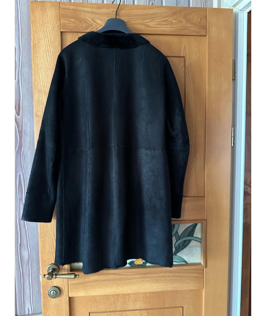 DROME Черная кожаная дубленка, фото 2