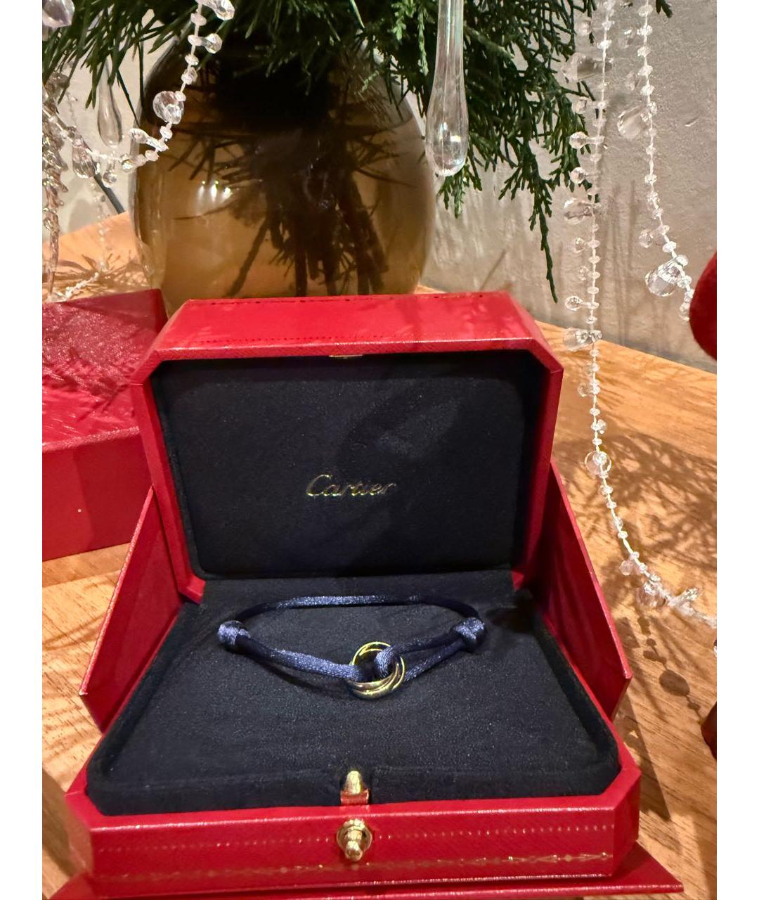 CARTIER Темно-синий браслет из желтого золота, фото 5