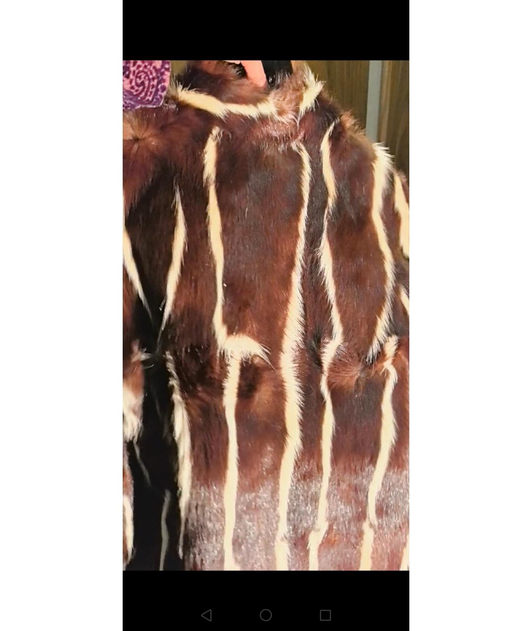1/OFF Коричневая меховая шуба, фото 4