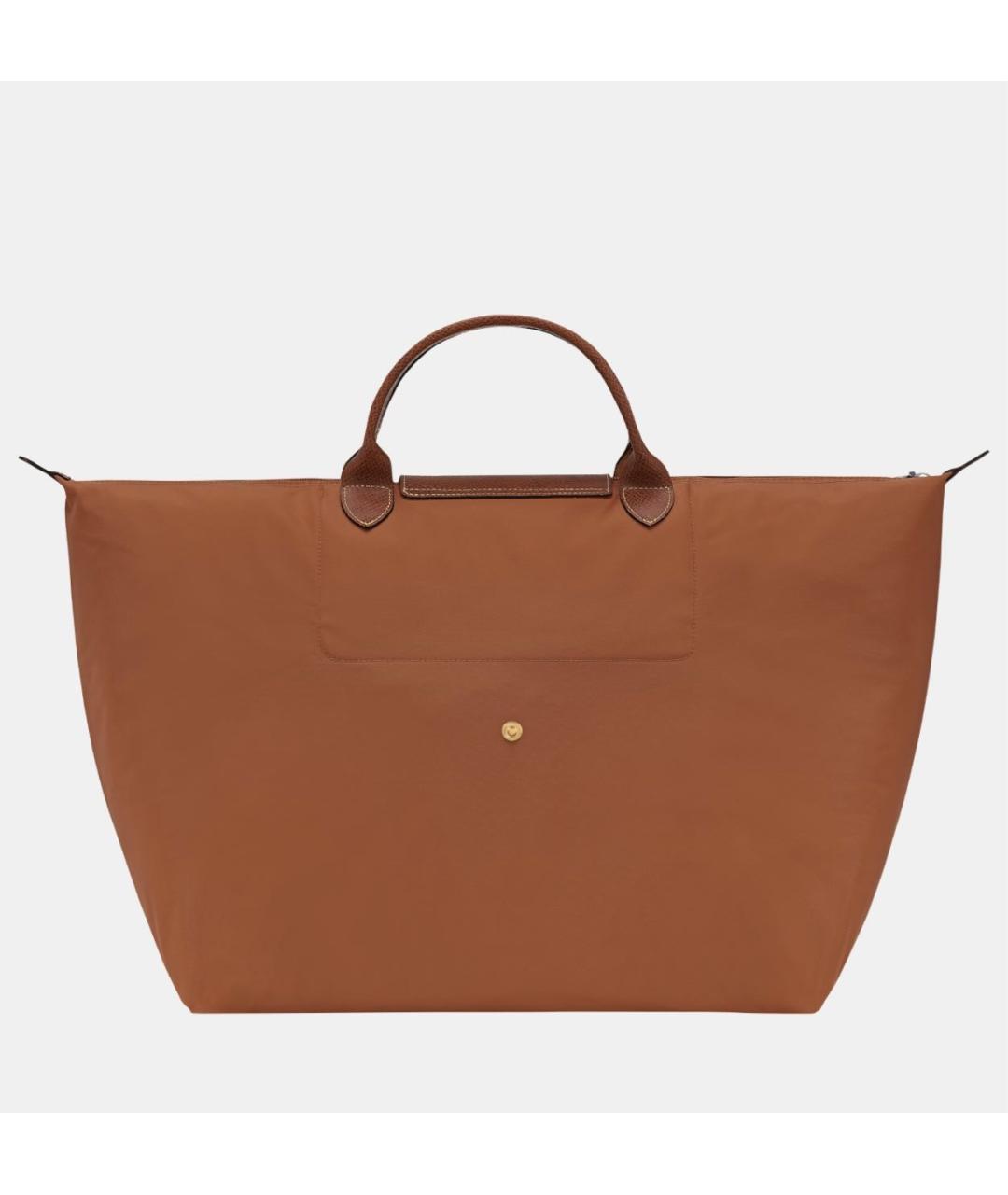 LONGCHAMP Коричневая тканевая дорожная/спортивная сумка, фото 2