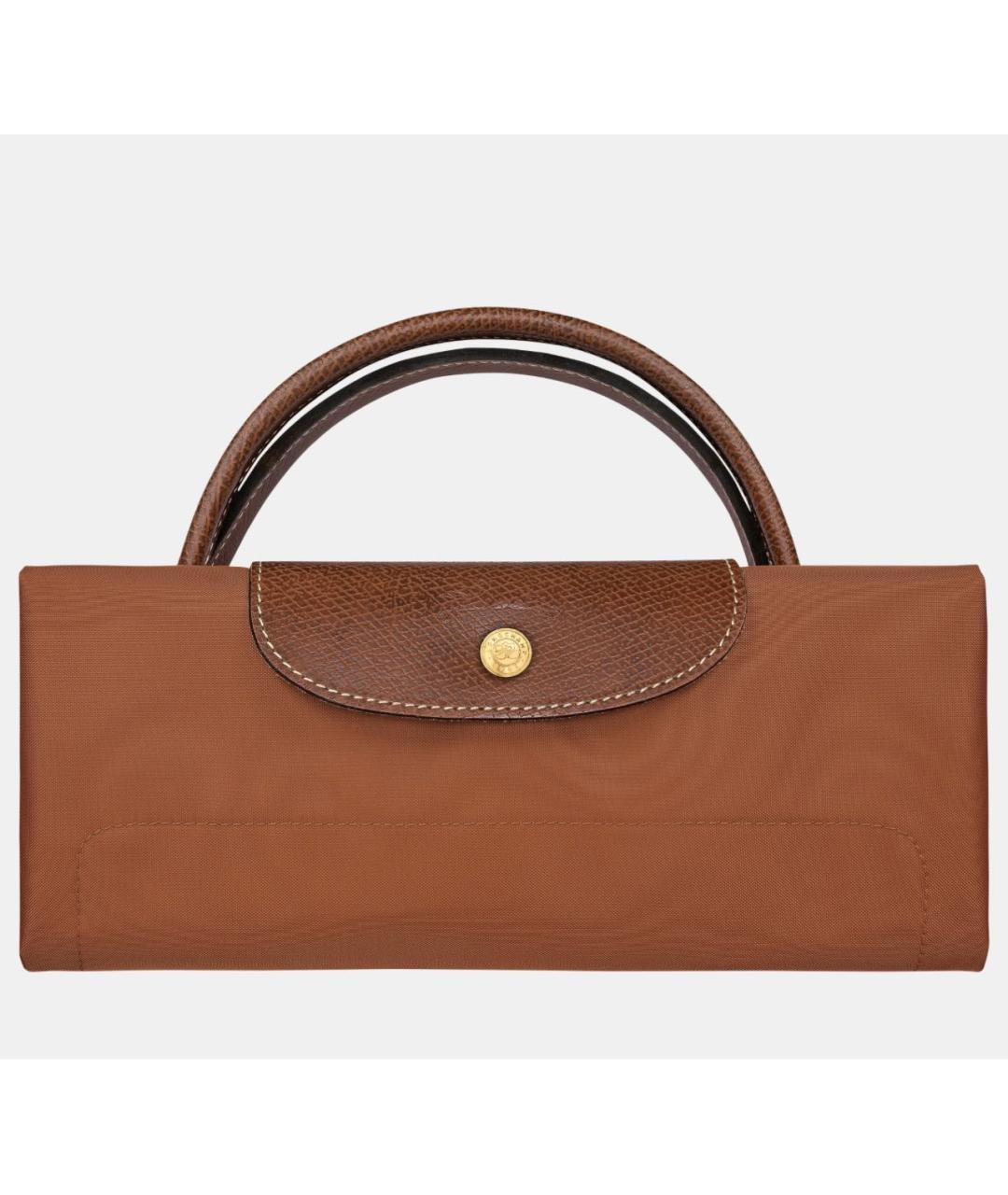 LONGCHAMP Коричневая тканевая дорожная/спортивная сумка, фото 5