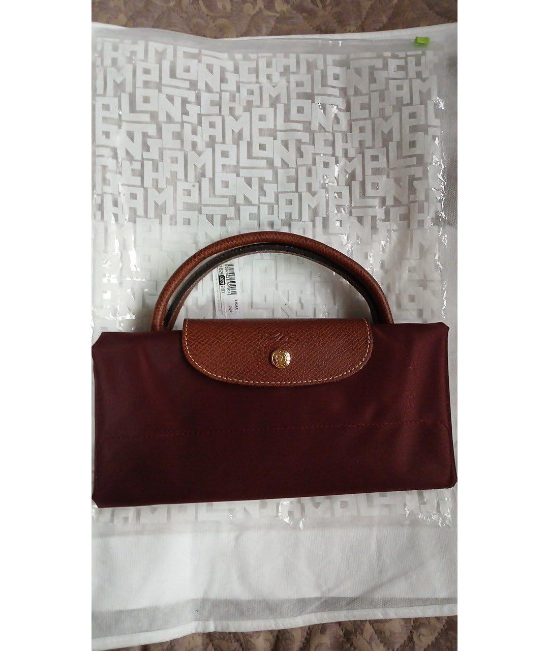 LONGCHAMP Коричневая тканевая дорожная/спортивная сумка, фото 6