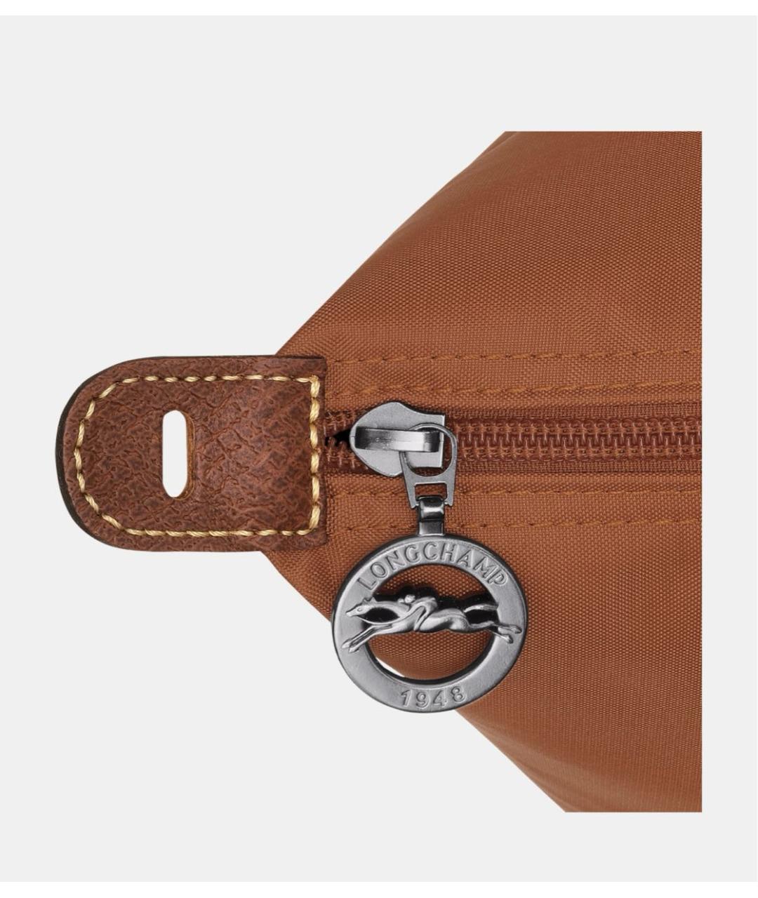 LONGCHAMP Коричневая тканевая дорожная/спортивная сумка, фото 3