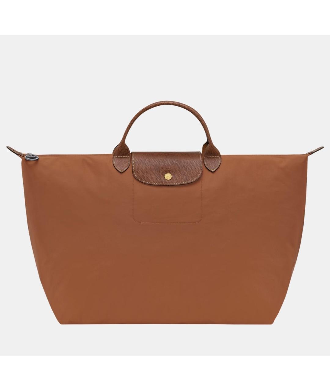 LONGCHAMP Коричневая тканевая дорожная/спортивная сумка, фото 8