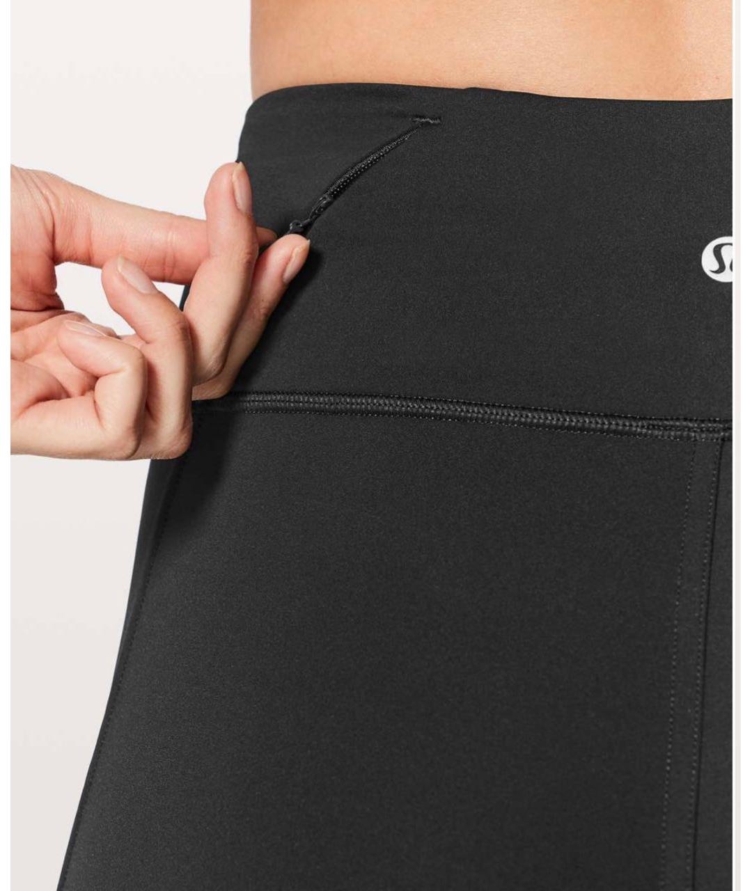 Lululemon Черные полиэстеровые леггинсы и велосипедки, фото 8