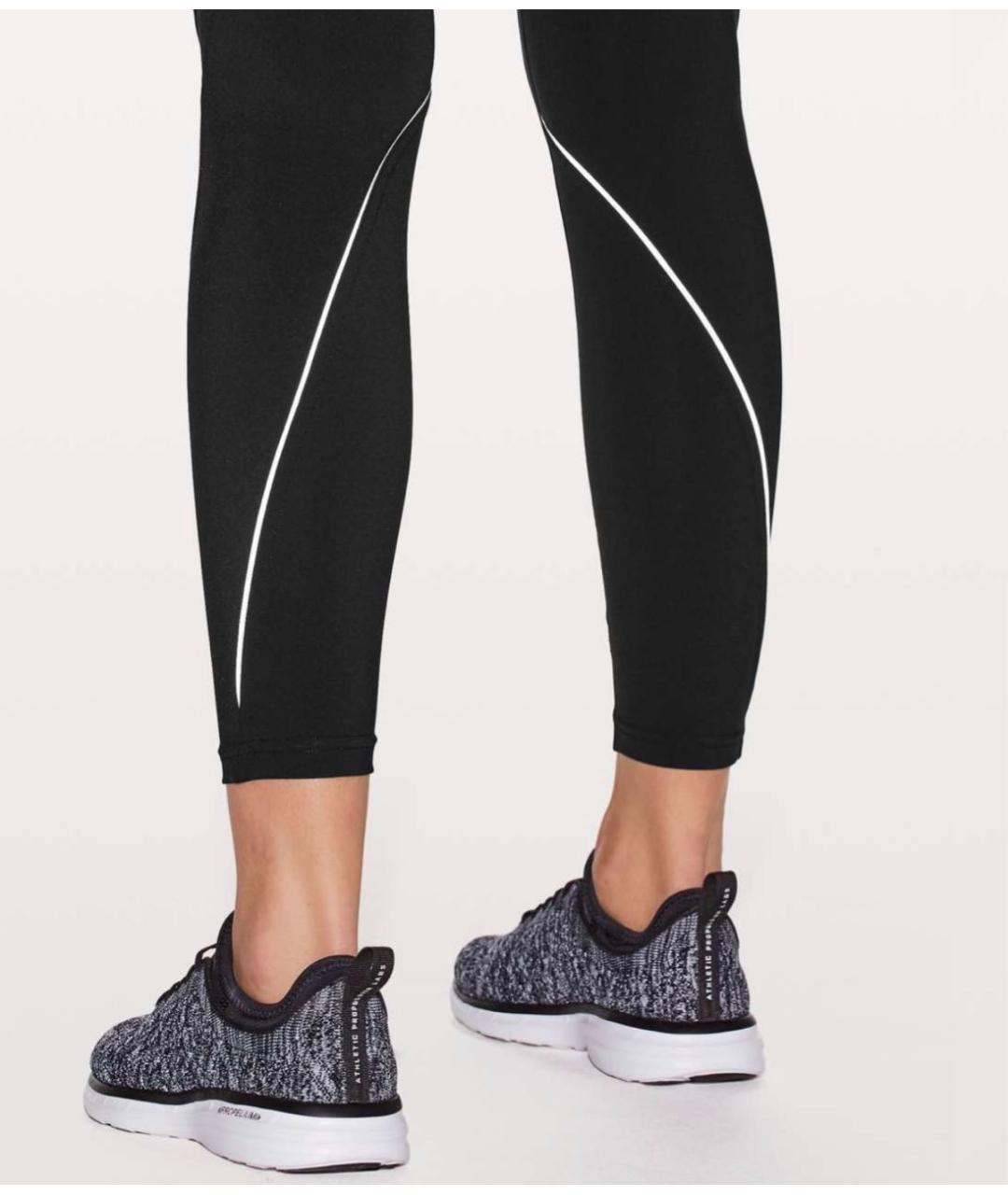 Lululemon Черные полиэстеровые леггинсы и велосипедки, фото 5