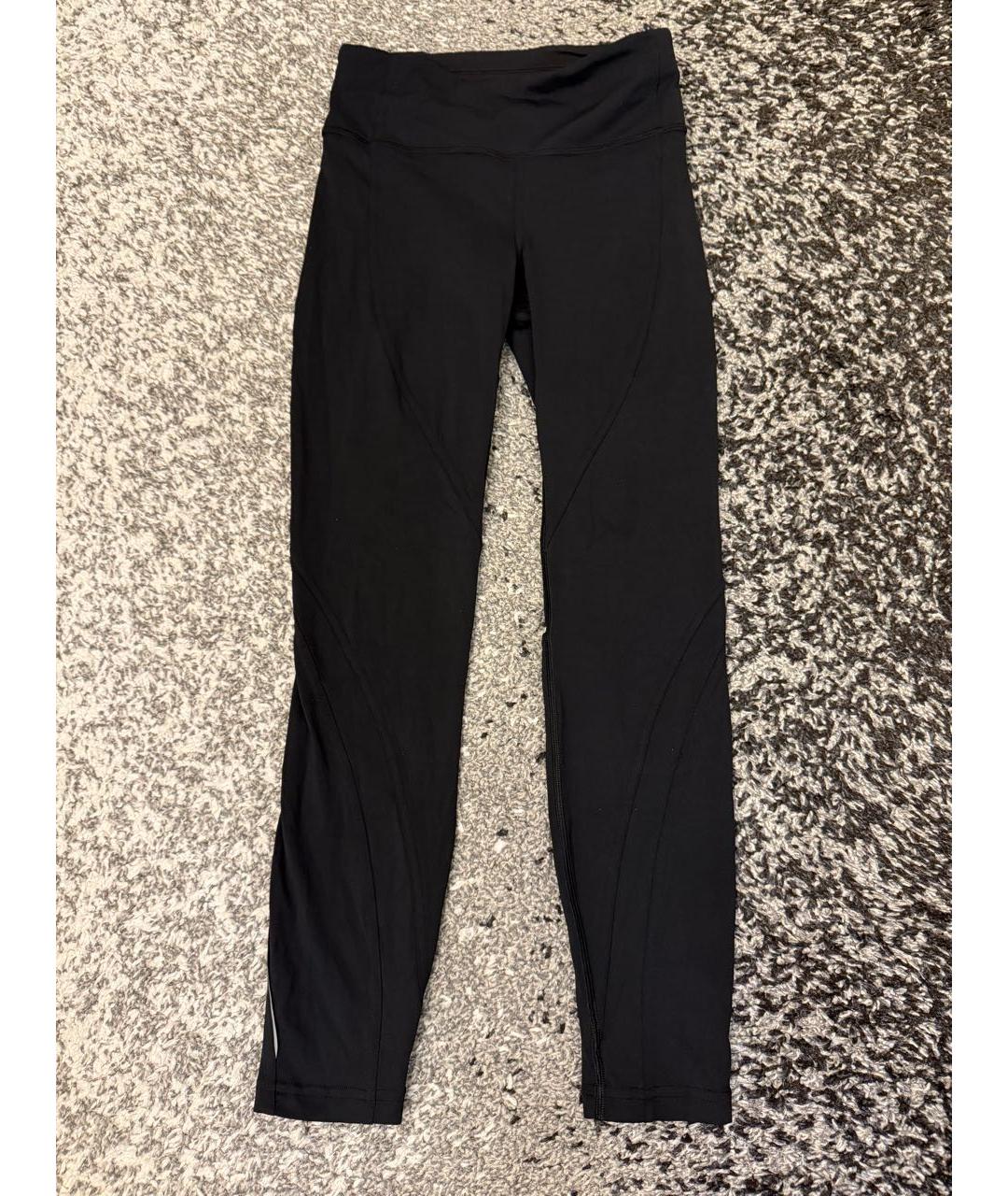 Lululemon Черные полиэстеровые леггинсы и велосипедки, фото 9