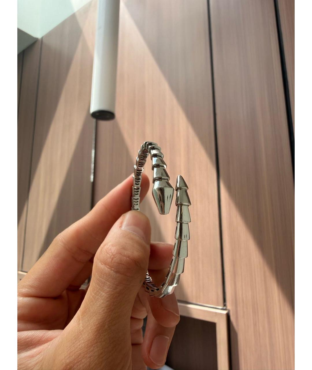 BVLGARI Серебрянный браслет из белого золота, фото 7