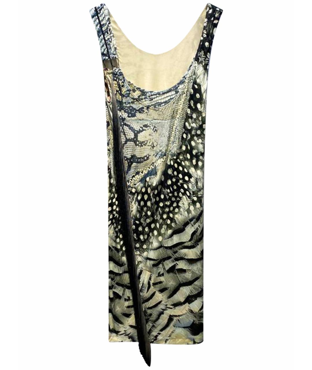 ROBERTO CAVALLI Серое вискозное коктейльное платье, фото 1